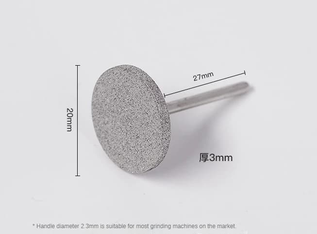 Diamond nail drill bit for callus removal — image 7