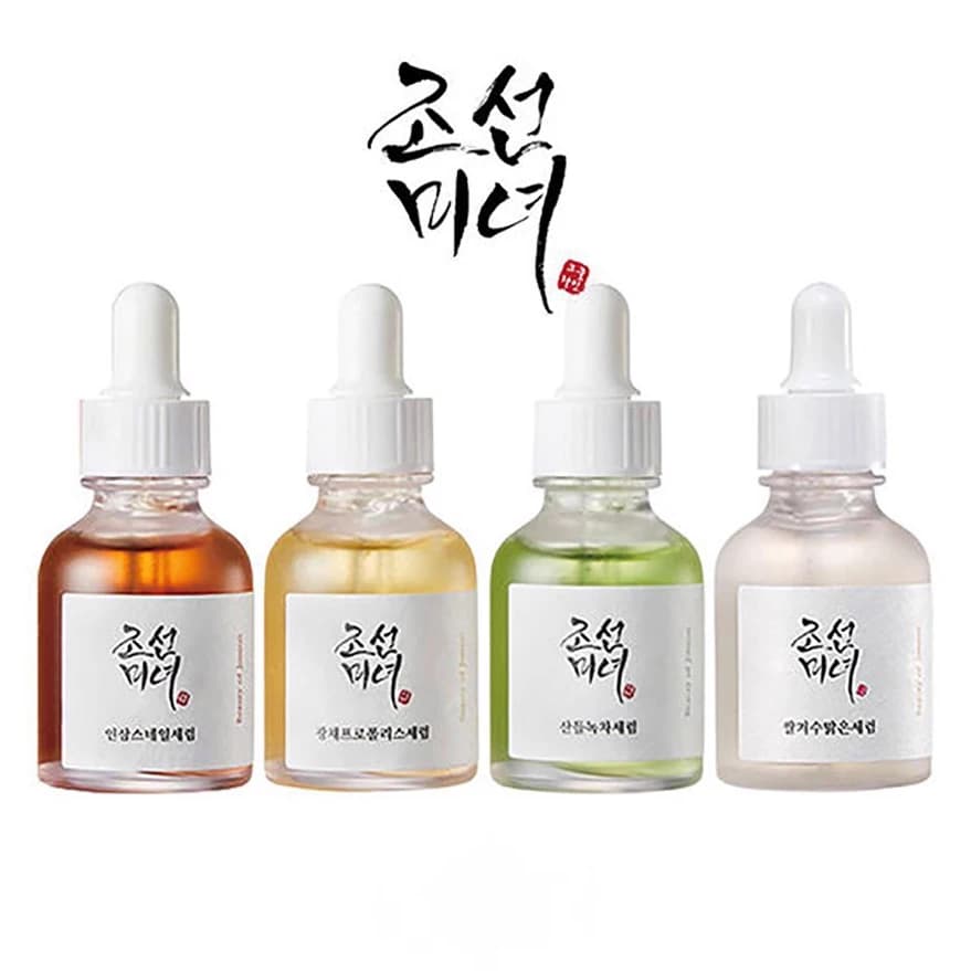 green tea calming facial serum bottle — image 1
