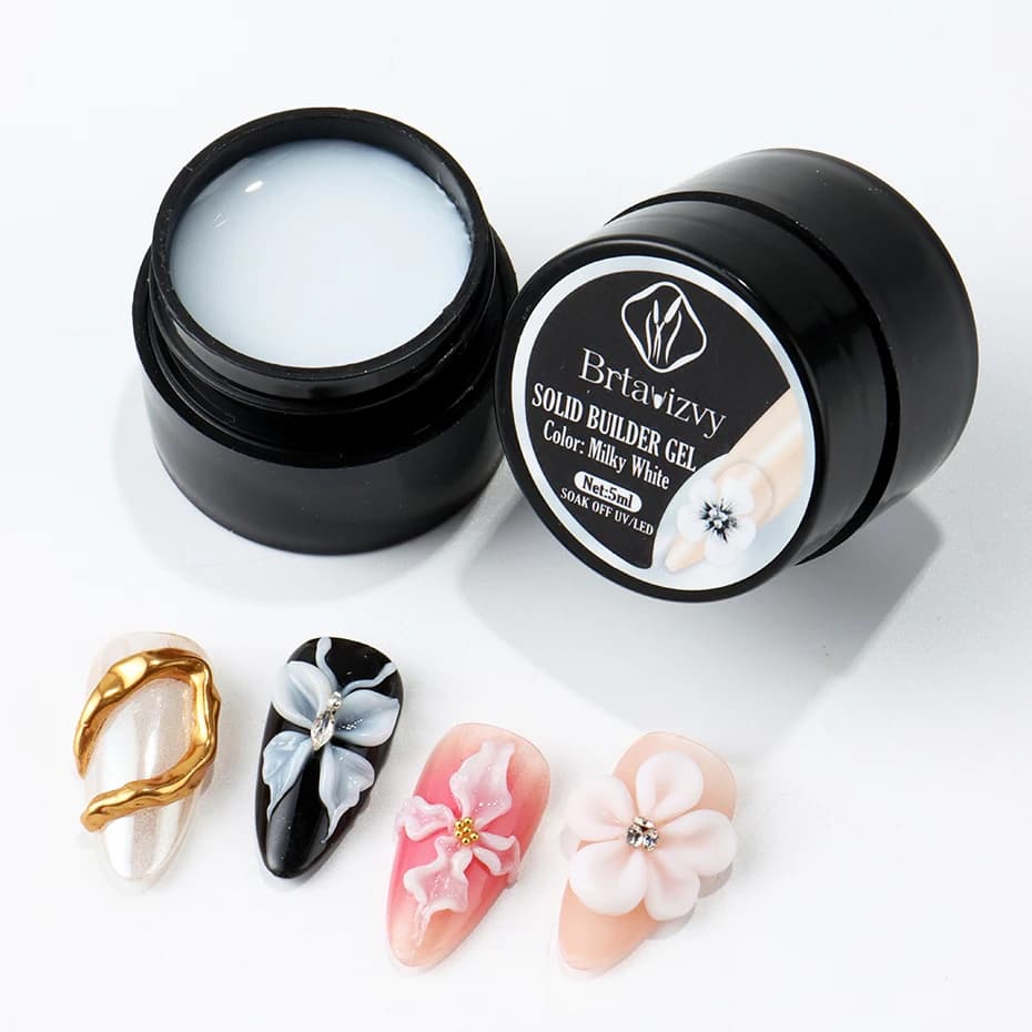 Pearl white 3D sculpting gel tube — image 6