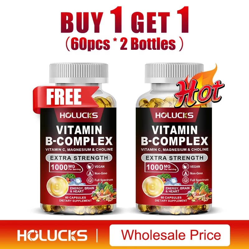 bottle of vitamin b complex supplement — image 8