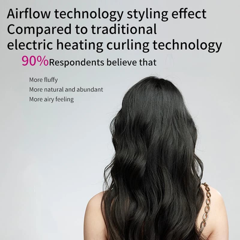 multi hair styler curling iron and hot air brush — image 3