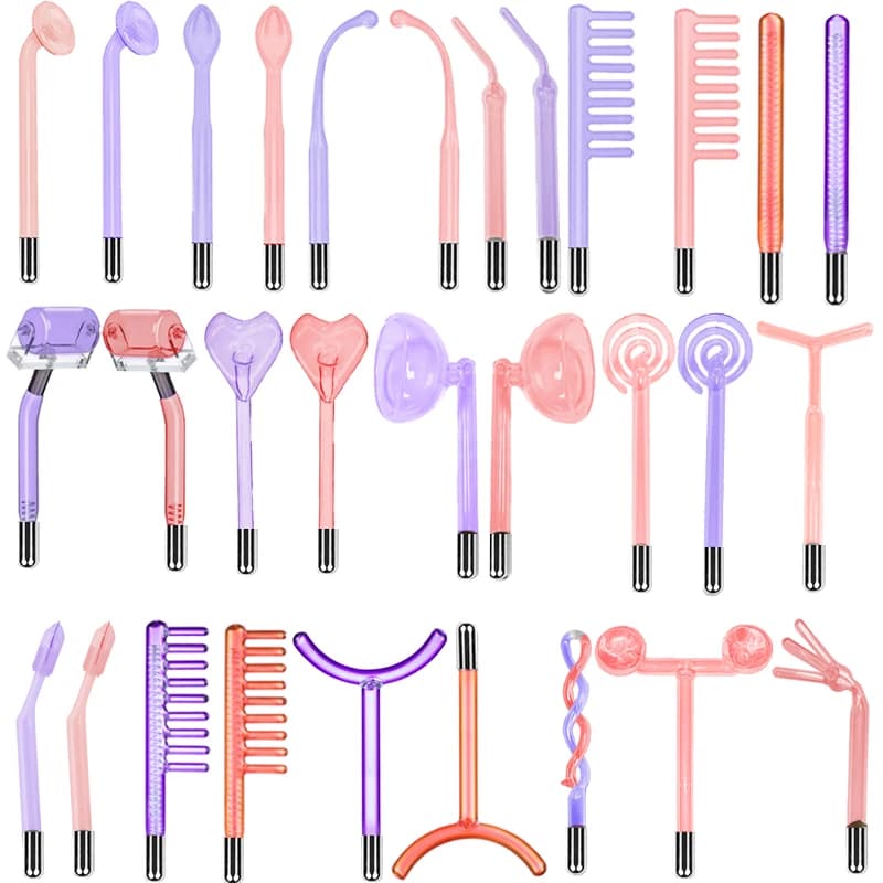 High Frequency Electrotherapy Wand Replacement Electrodes – 16 Glass Tubes