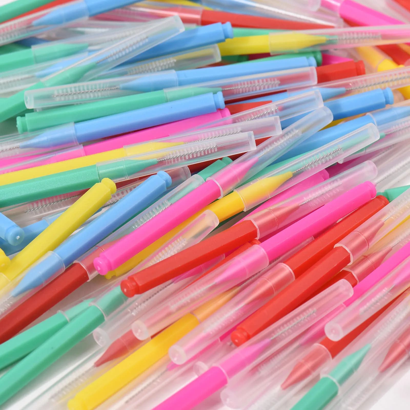 interdental brush set with 100 replaceable heads — image 5