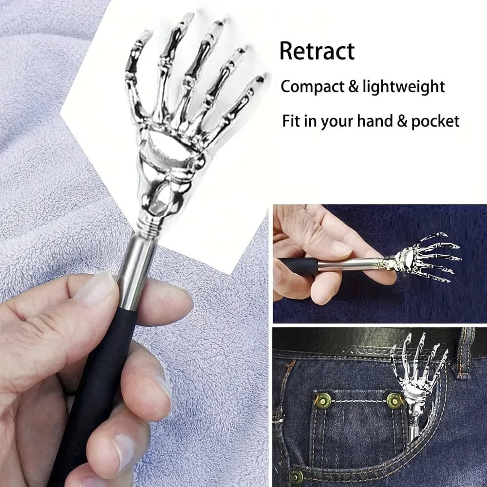 Stainless steel telescoping back scratcher — image 5