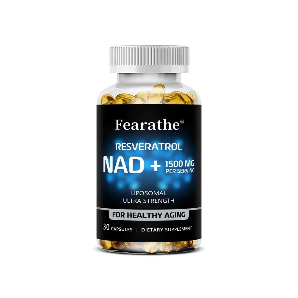 Bottle of NAD+ Boost with Resveratrol capsules — image 8