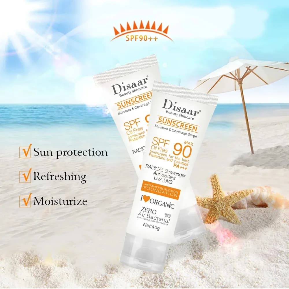 waterproof SPF 90+ facial and body sunscreen cream — image 5