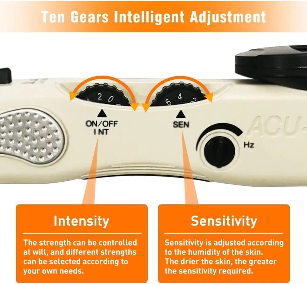 Electronic acupuncture pen with three massage heads — image 3