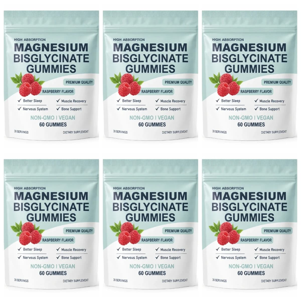 vegan raspberry magnesium bisglycinate gummies — image 7