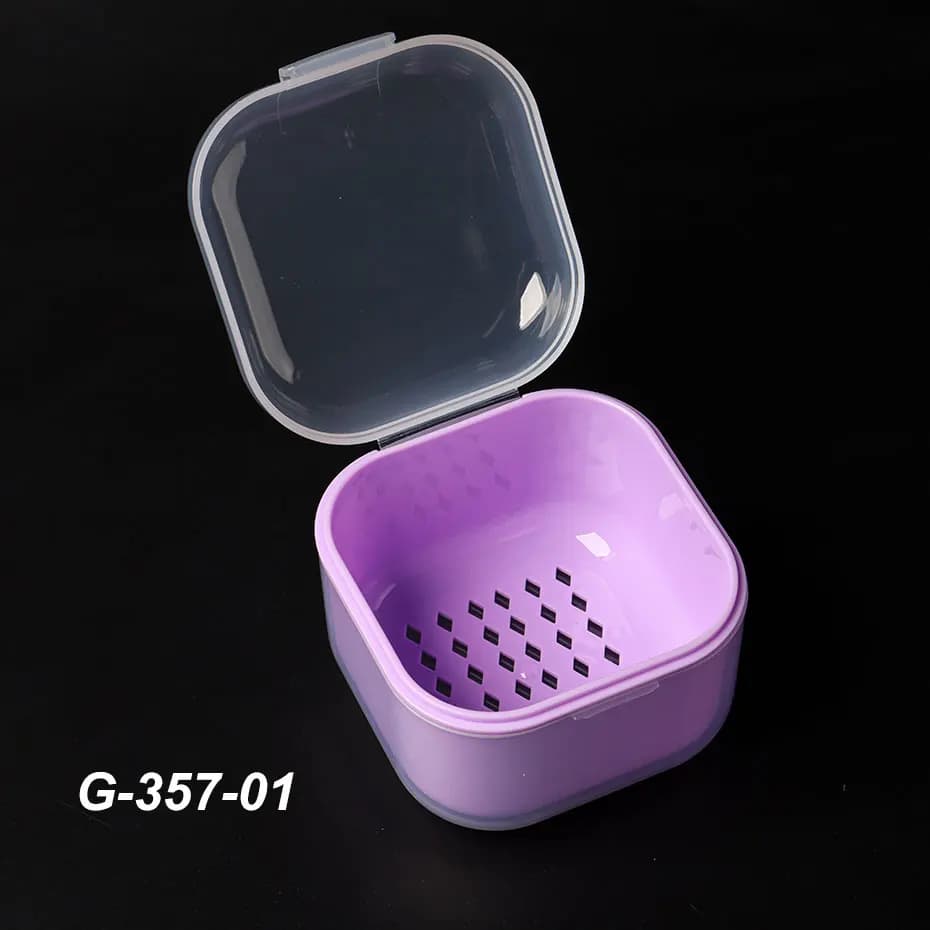 portable alcohol disinfection box for nail drill bits — image 6