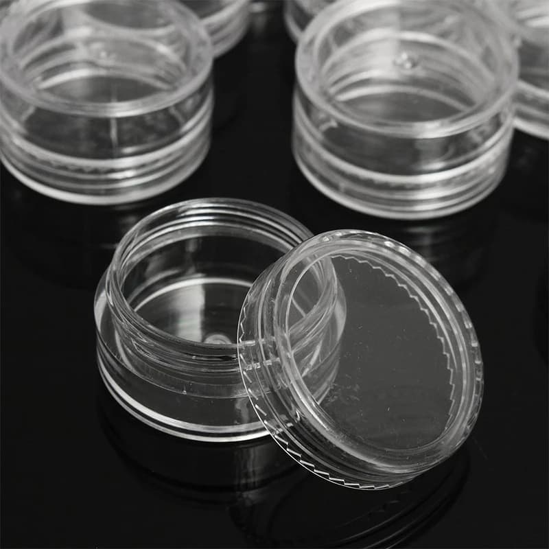 clear 5 g sample cream jar — image 3
