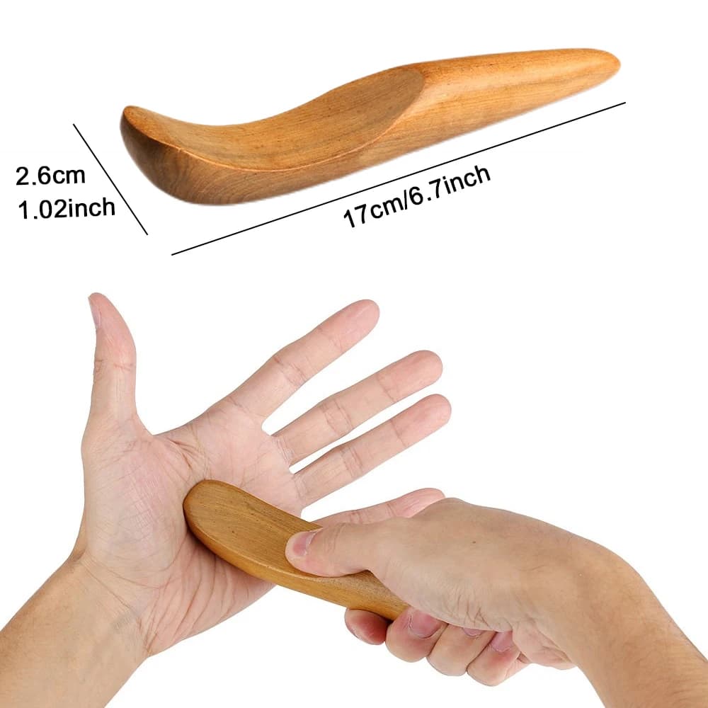 Wooden trigger point Gua Sha massage tool — image 8