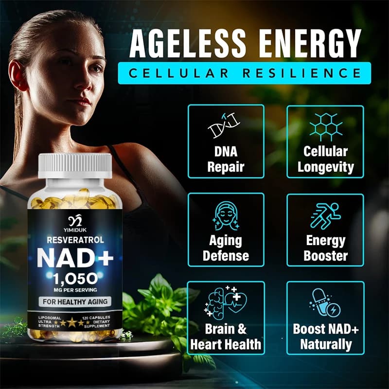 Liposomal NAD+ supplement capsules with resveratrol — image 3