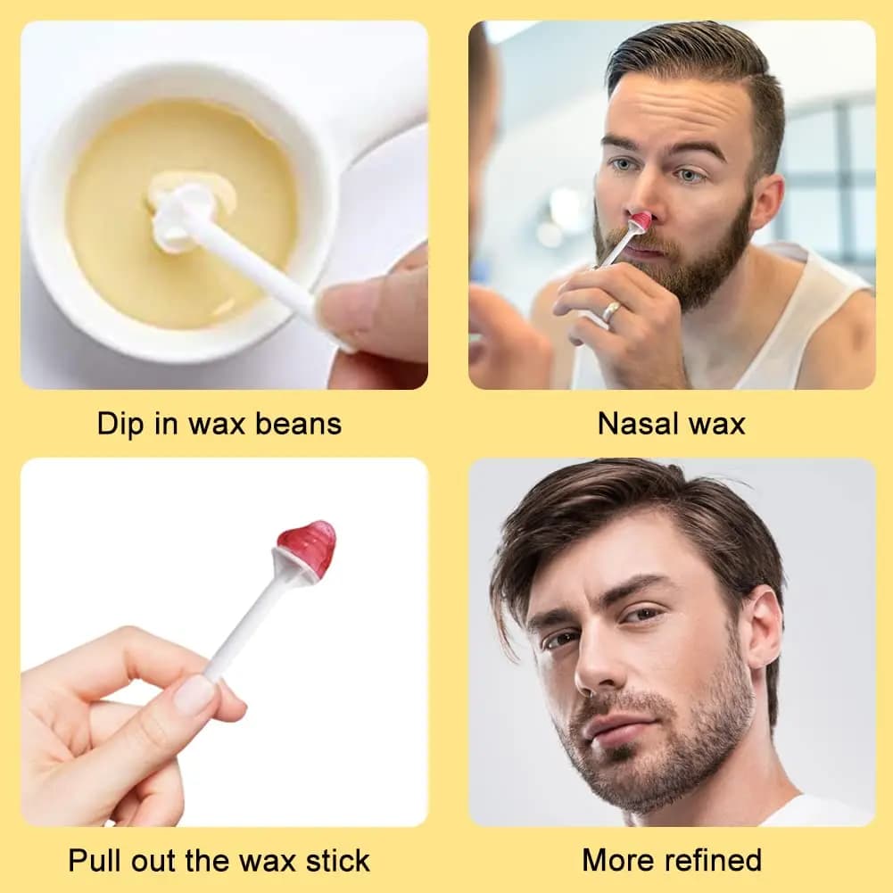 Nose wax kit with wax and applicators — image 6