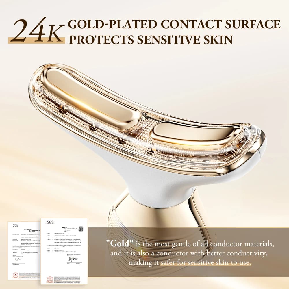 ANLAN dual polar neck beauty device with 24K gold heating — image 3