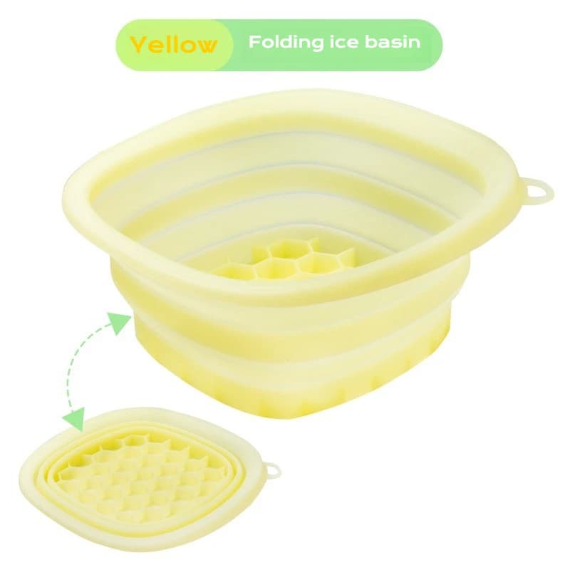 collapsible silicone face ice bath tray — image 7
