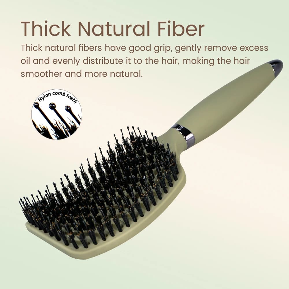 boar bristle detangling hair comb — image 5