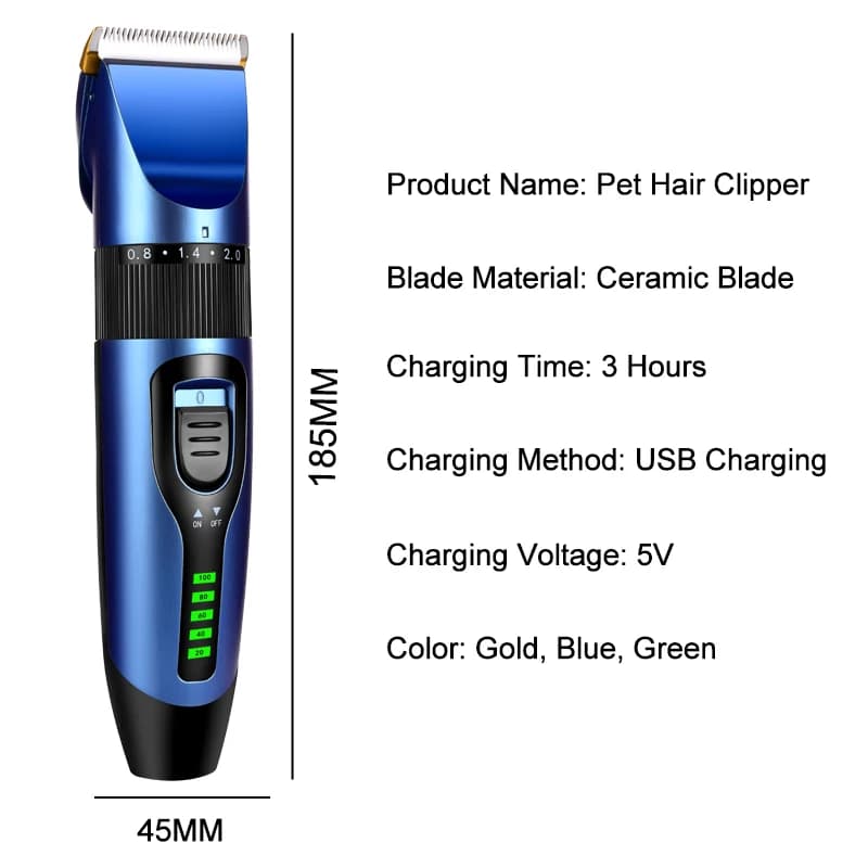 wireless hair clipper with LED display and ceramic blade — image 6