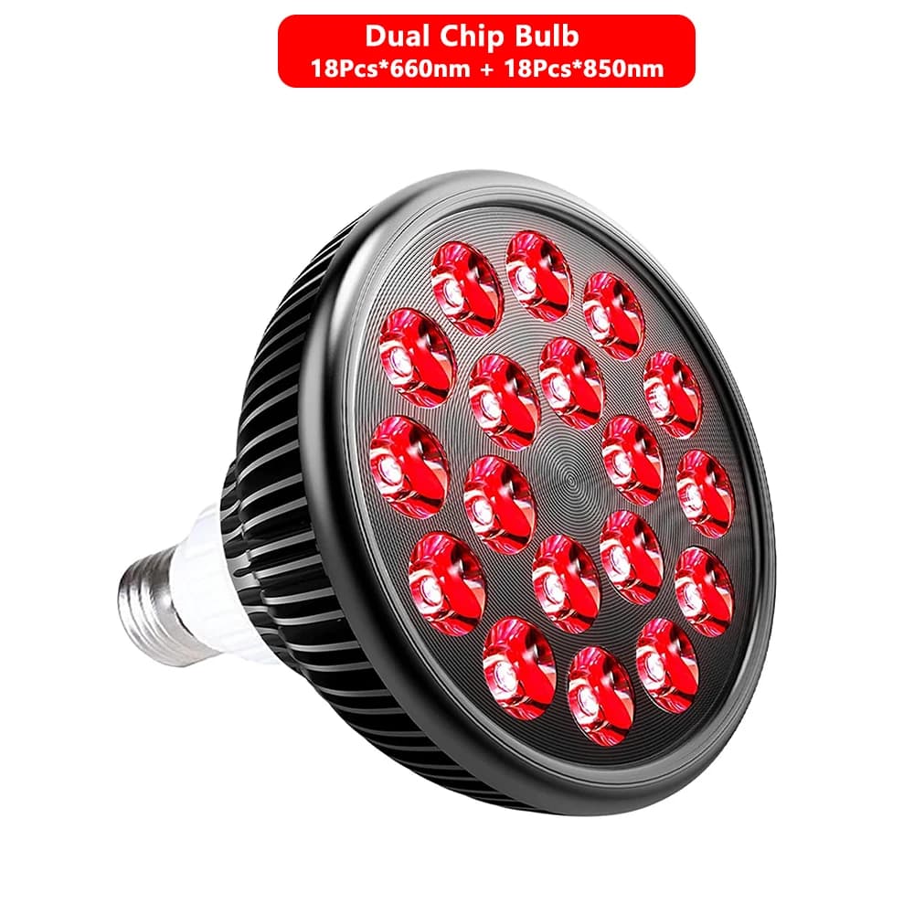 LED red and infrared light therapy lamp with E27 base — image 7