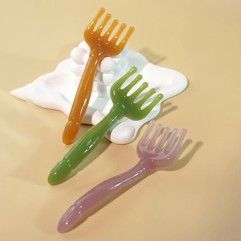 handheld scalp massage comb — image 3