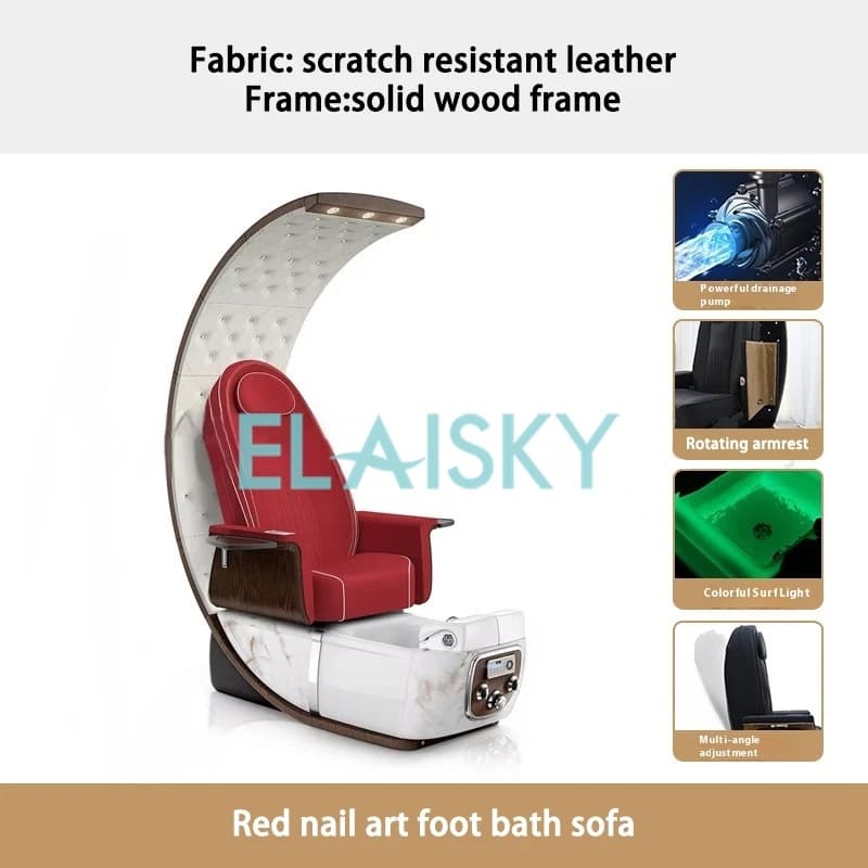 Curved electric foot massage sofa — image 7
