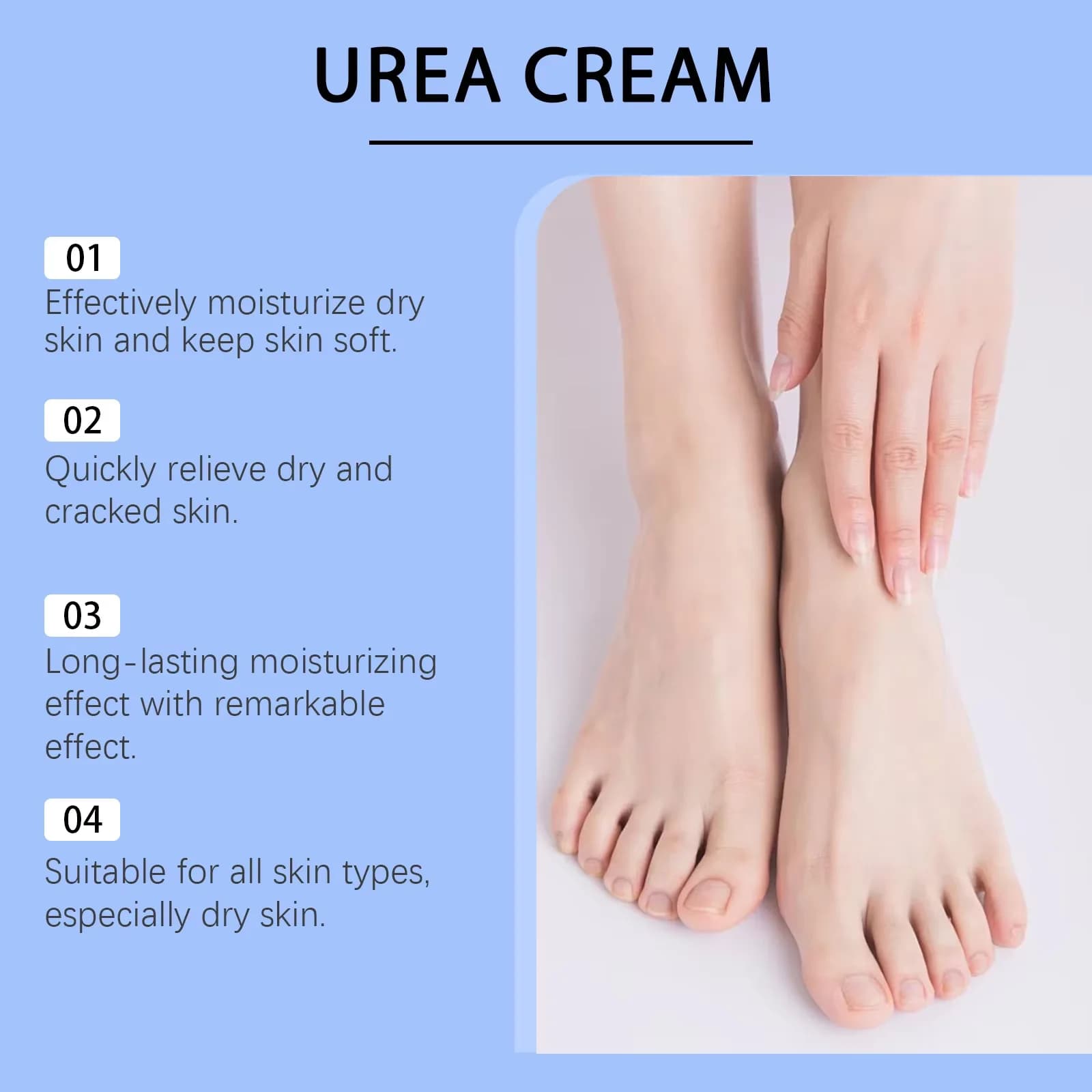 Urea moisturizing foot cream tube — image 6