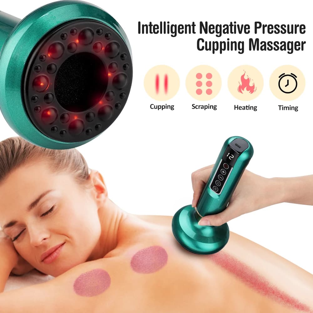 smart body massage cupping device with suction and heat — image 5