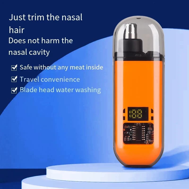 Rechargeable portable nose and ear hair trimmer — image 1