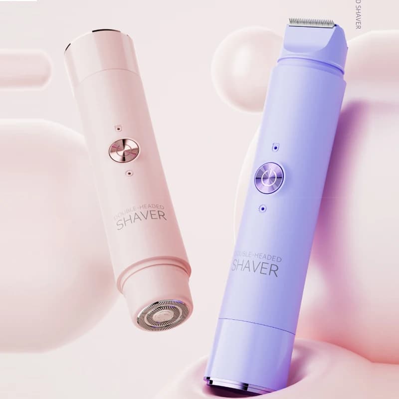 women's 2-in-1 rechargeable electric shaver and bikini trimmer — image 3