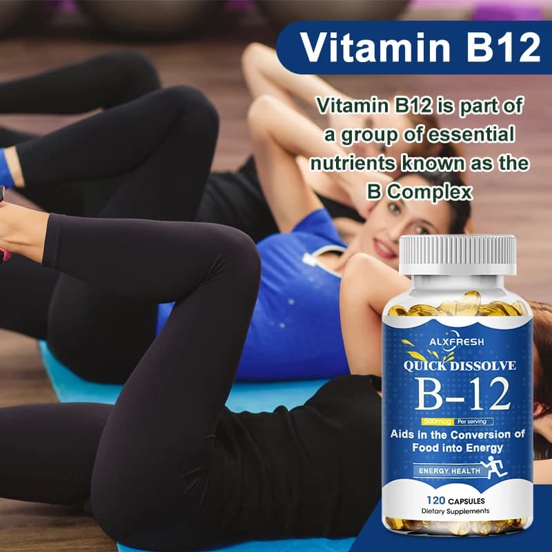 bottle of vitamin b12 capsules — image 4