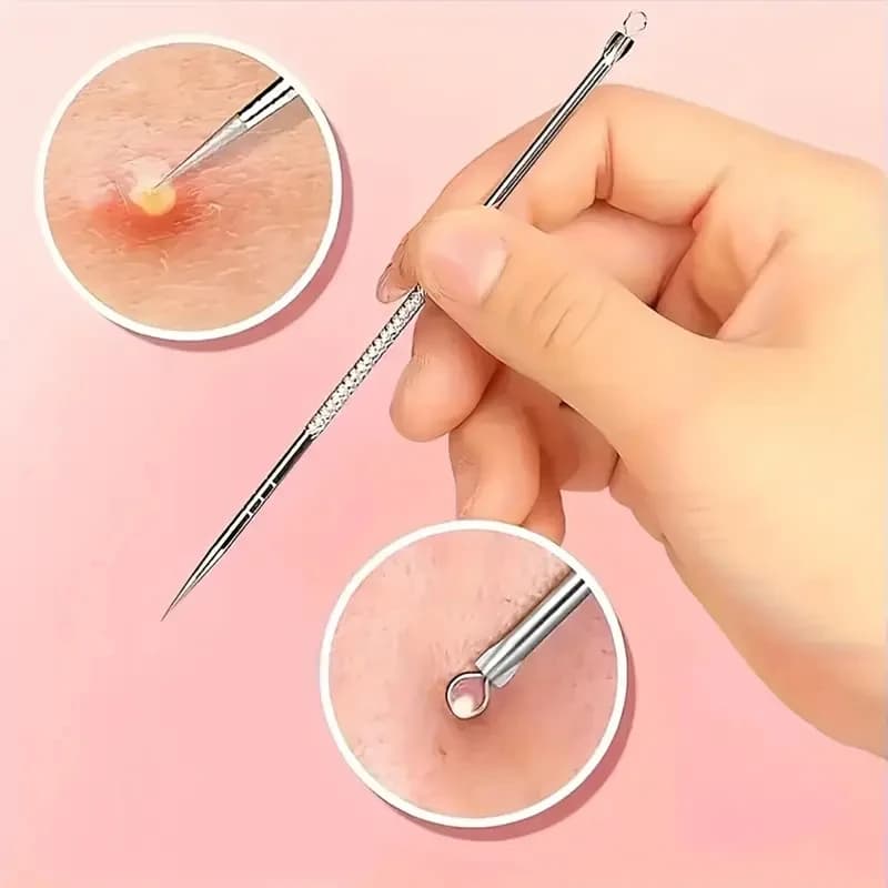 stainless steel blackhead extractor tool — image 4