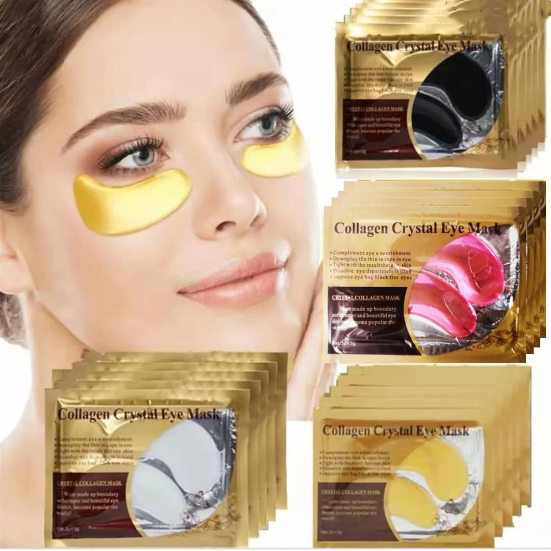 Gold collagen crystal eye mask patches — image 1