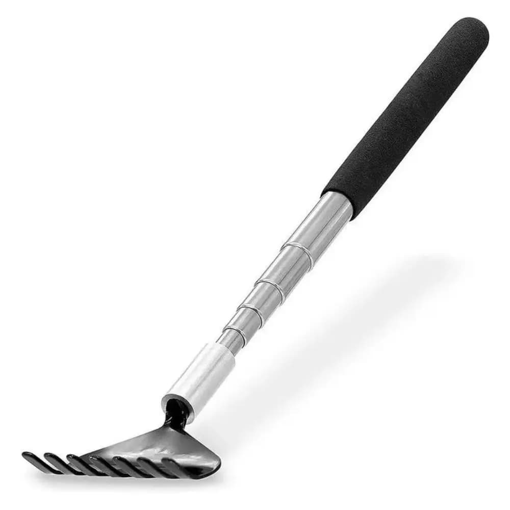 telescopic stainless steel back scratcher with bag — image 2