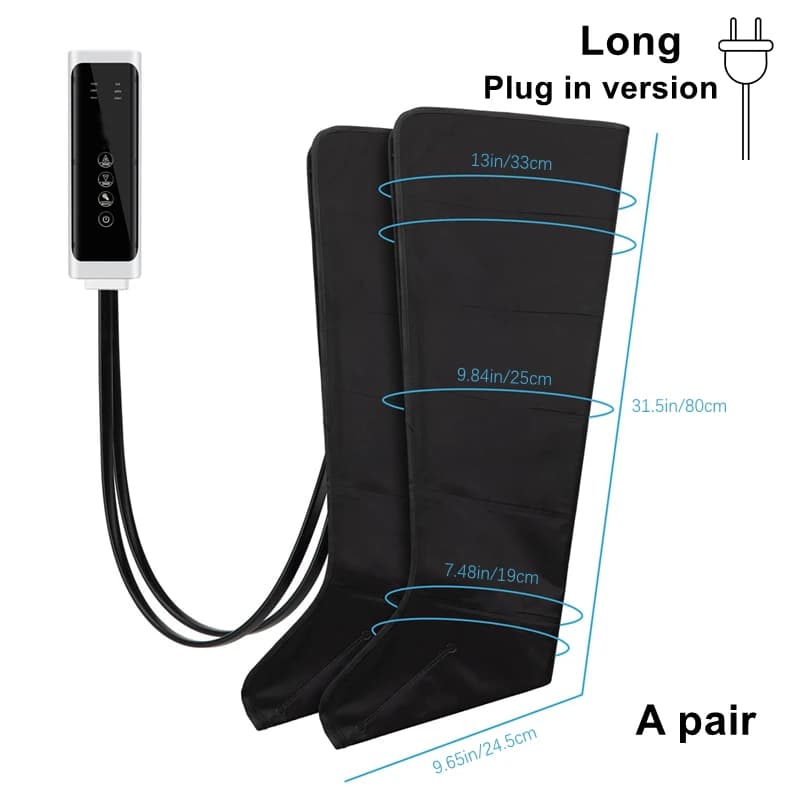 electric air pressure leg massager with remote control — image 8