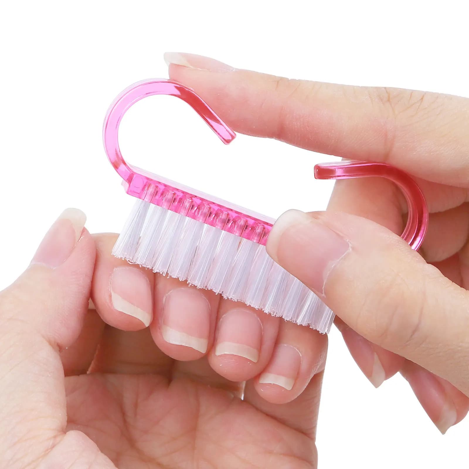 pink acrylic nail brush set of 20 pieces — image 4