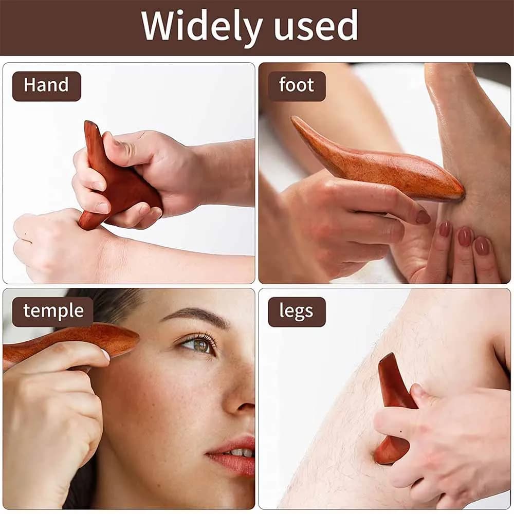 Wooden trigger point Gua Sha massage tool — image 6
