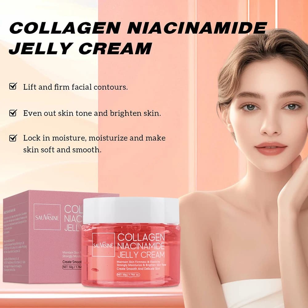 Collagen and niacinamide night mask cream tube — image 3