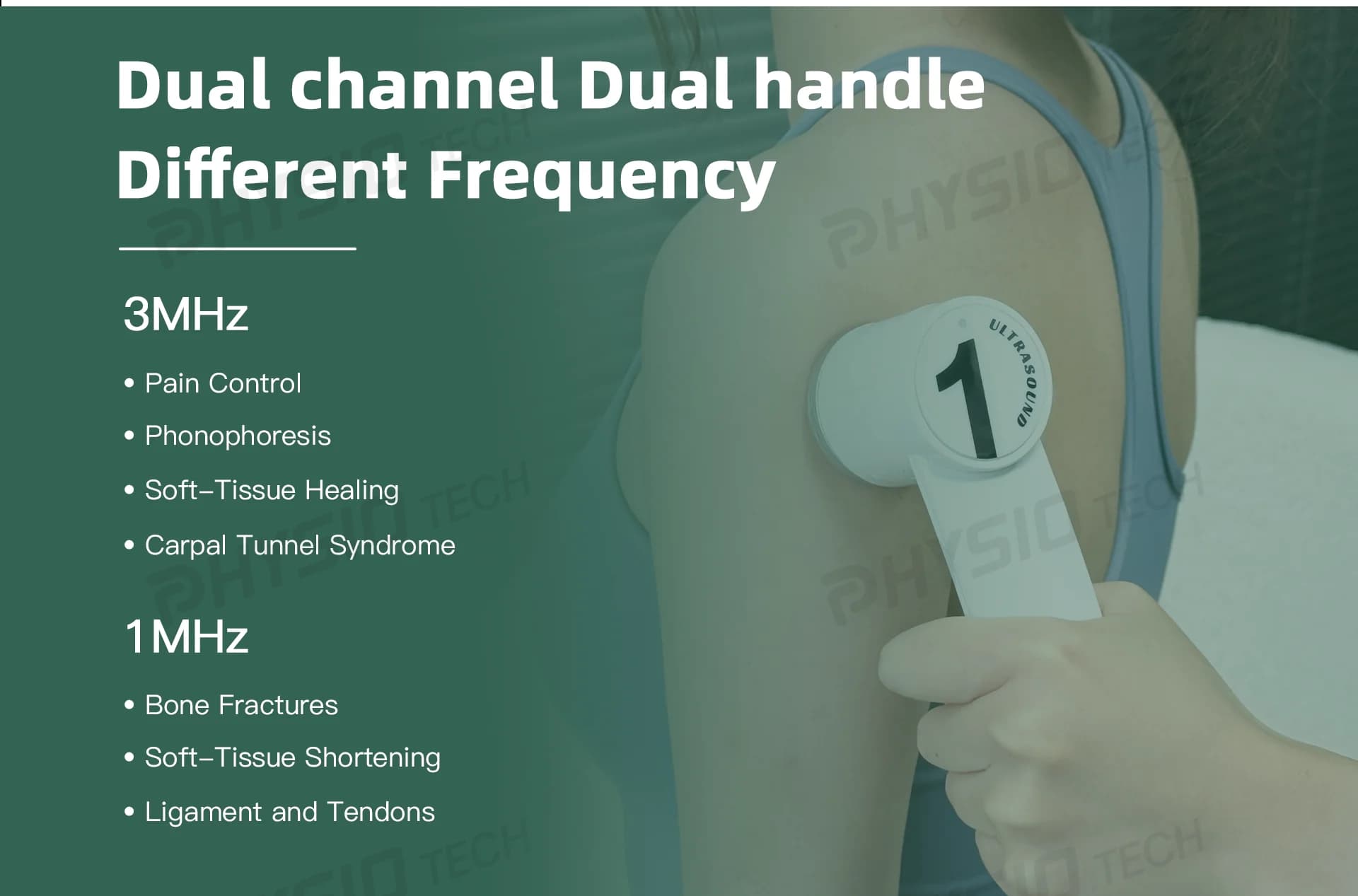 3 MHz & 1MHz Professional Frequency Therapeutic Ultrasound — image 7