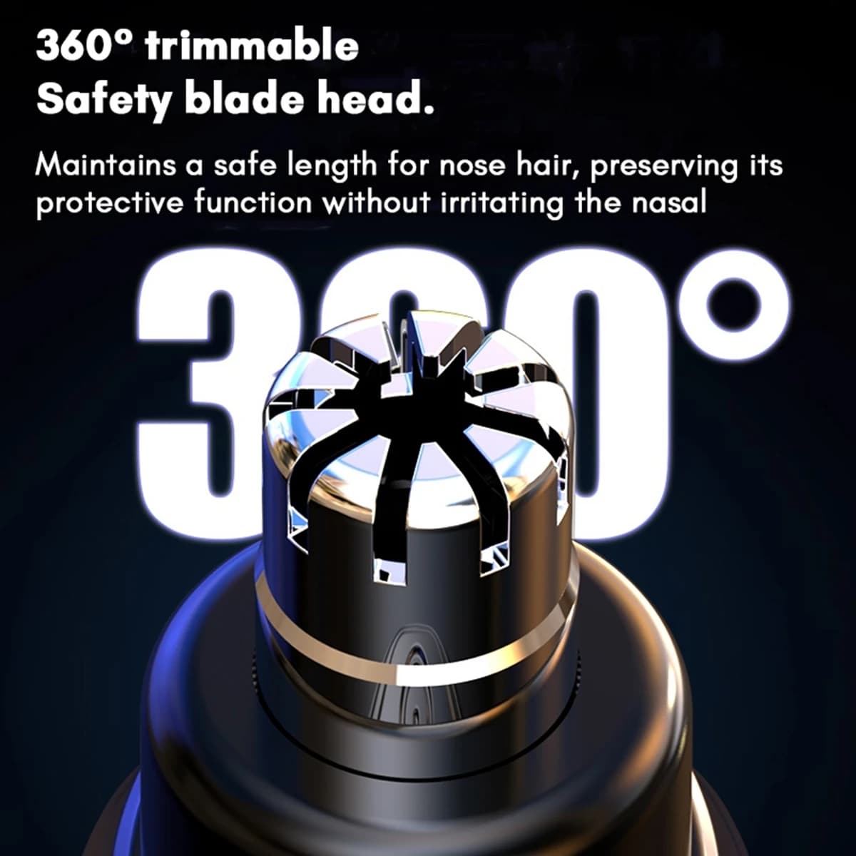 mini pocket electric nose and ear hair trimmer — image 3