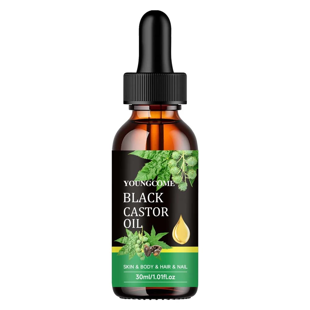 bottle of black castor oil — image 8