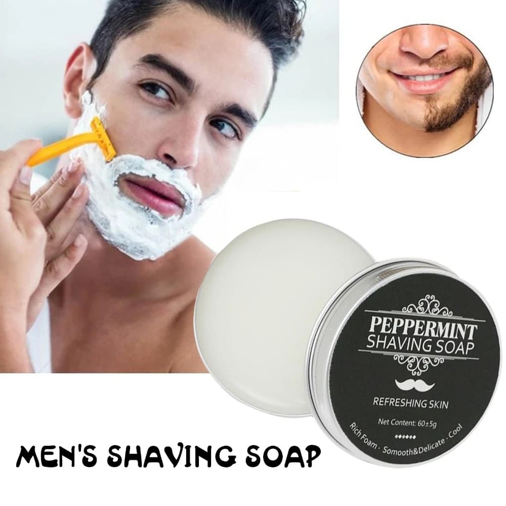 handmade dense beard shaving soap bar — image 2