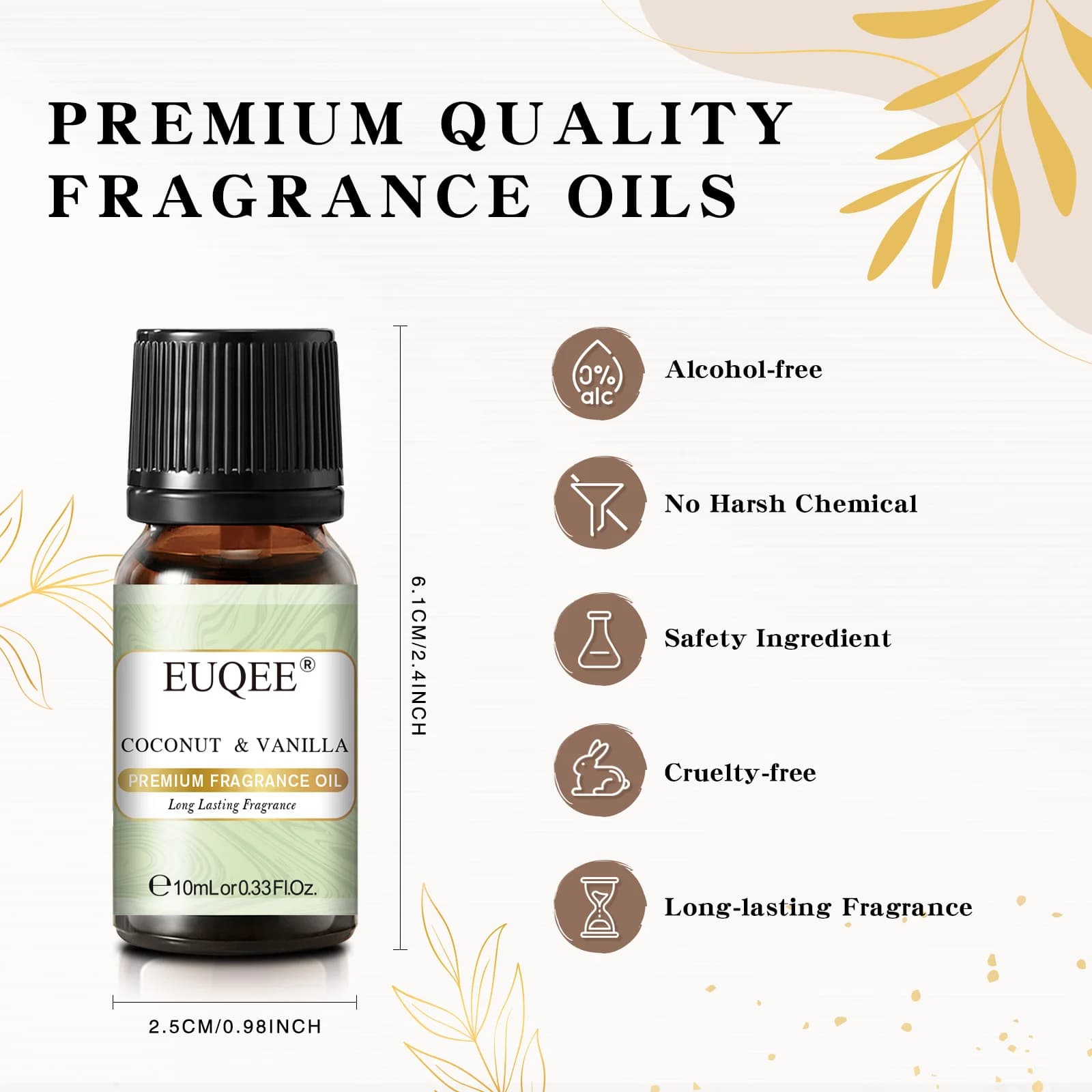 10 ml bottle of coconut and vanilla bubble gum fragrance oil — image 3
