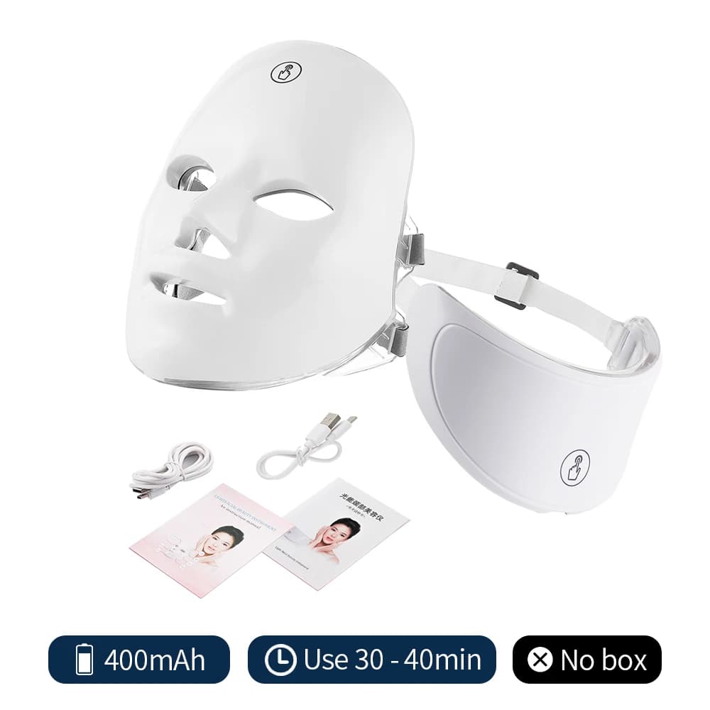 LED light therapy facial mask with seven color settings — image 7