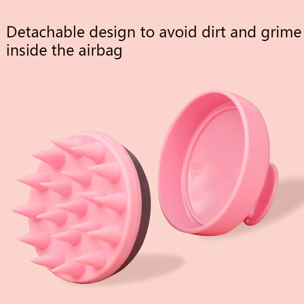 silicone scalp scrubber hair brush — image 5