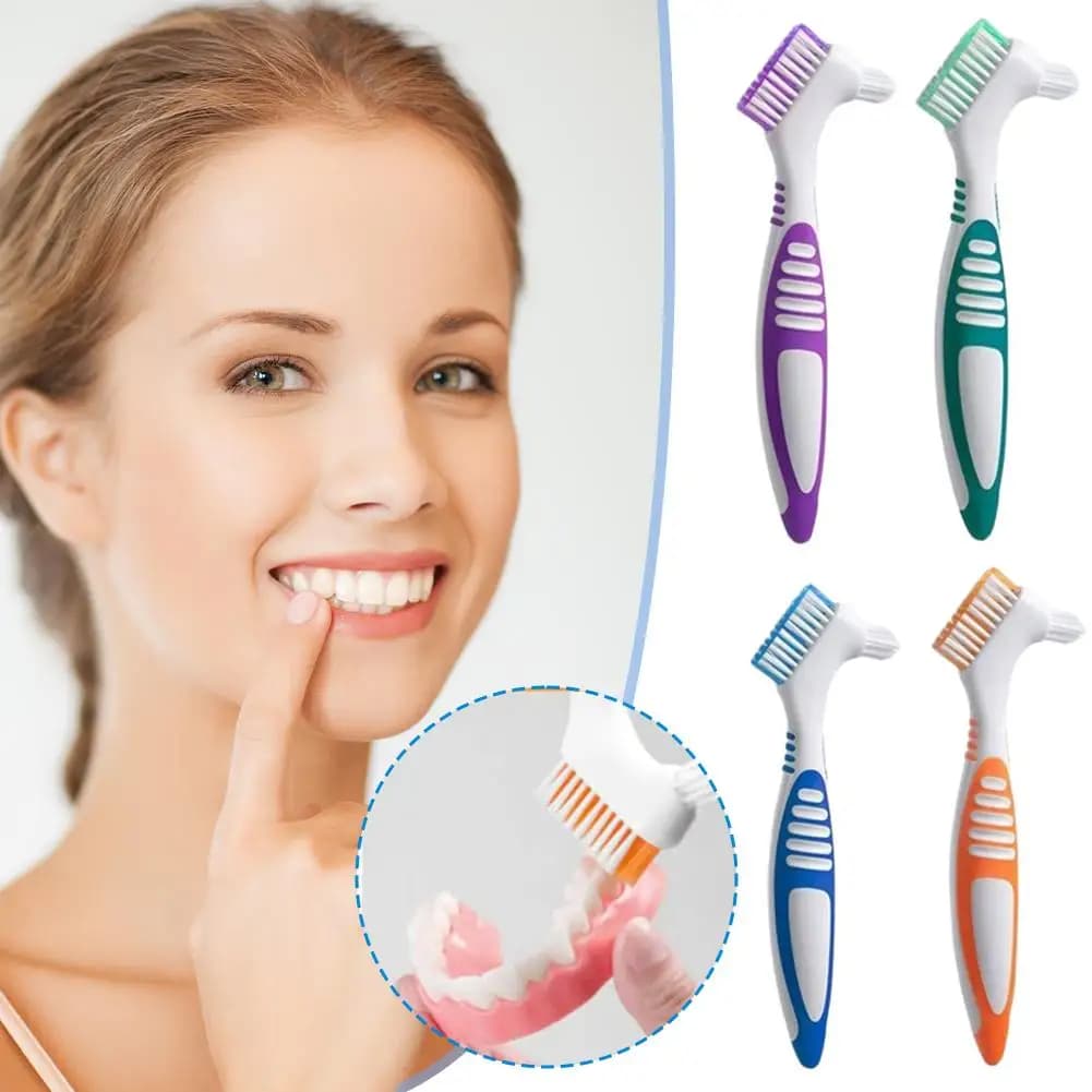 double-sided denture cleaning brush — image 5
