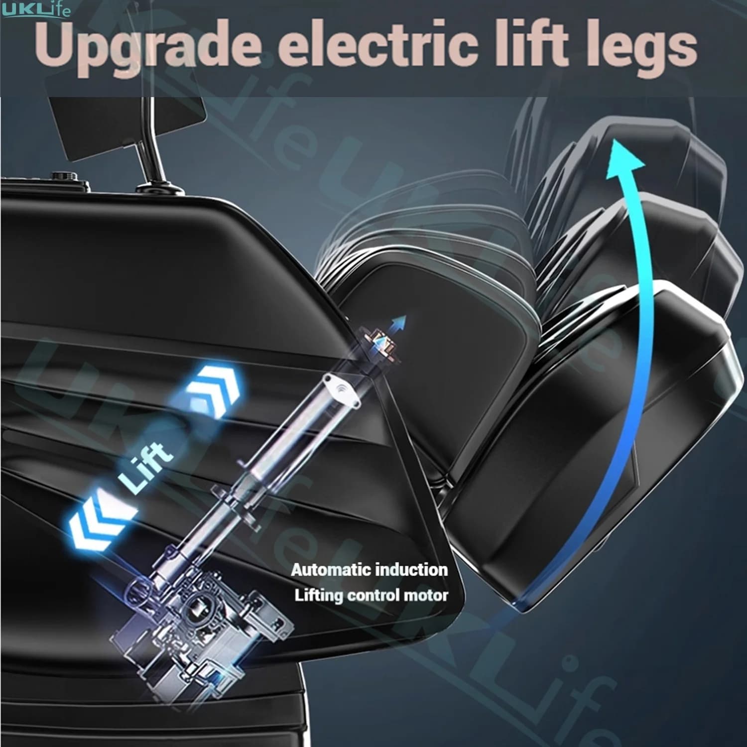 Upgrade 6D Jade Roller Massage Chair with AI Voice Control, — image 7