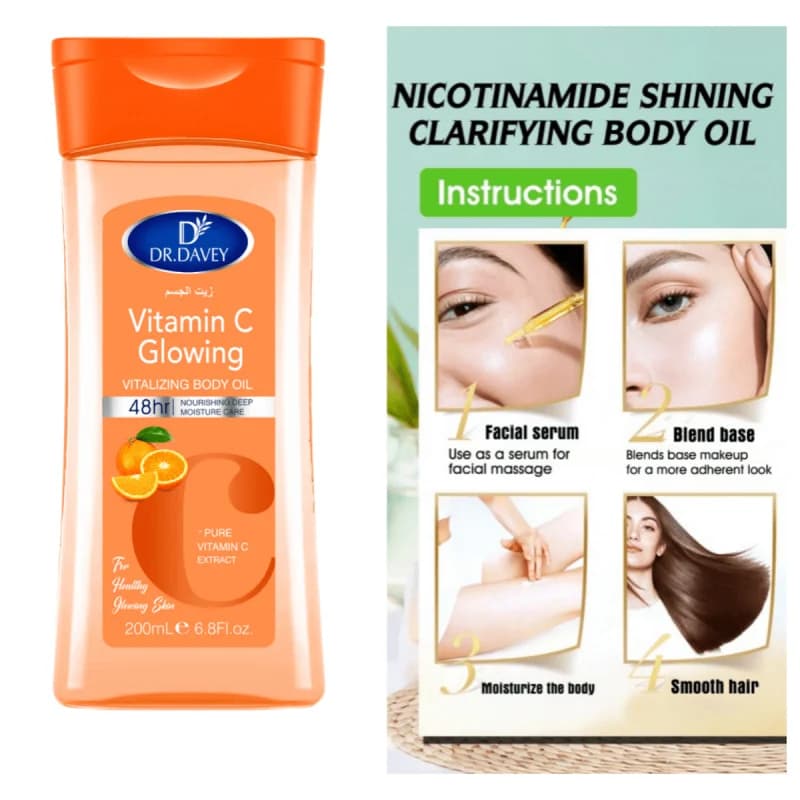Dr. Davey vitamin C body treatment oil bottle — image 1