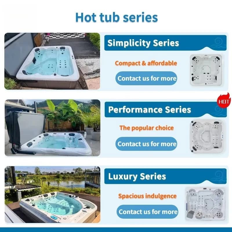 2-7 Person Massage Spa Tubs Blue Tooth Function Balboa Smart Hot — image 6