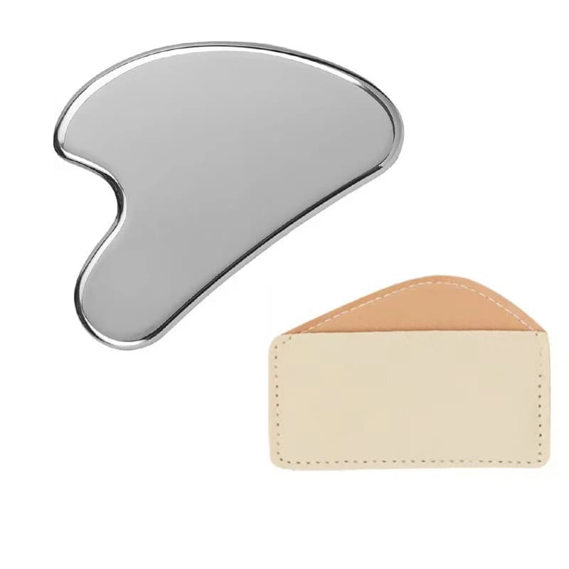 Stainless steel dolphin-shaped Gua Sha facial massage tool — image 7