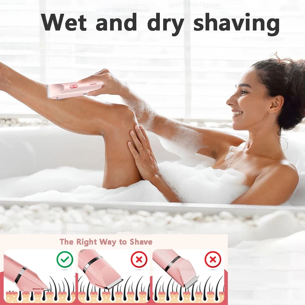 double-head electric shaver for women — image 5