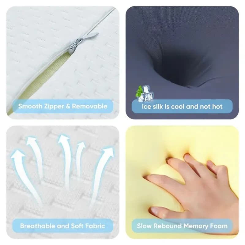 Ergonomic memory foam cervical pillow — image 5